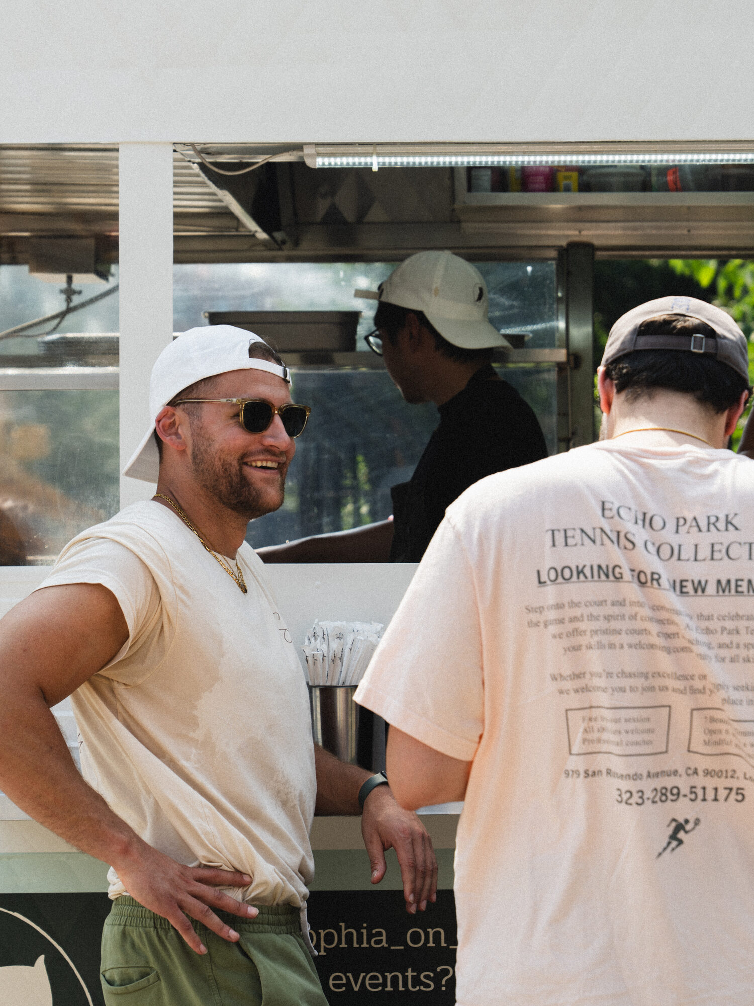 Service at the Sophia cart window