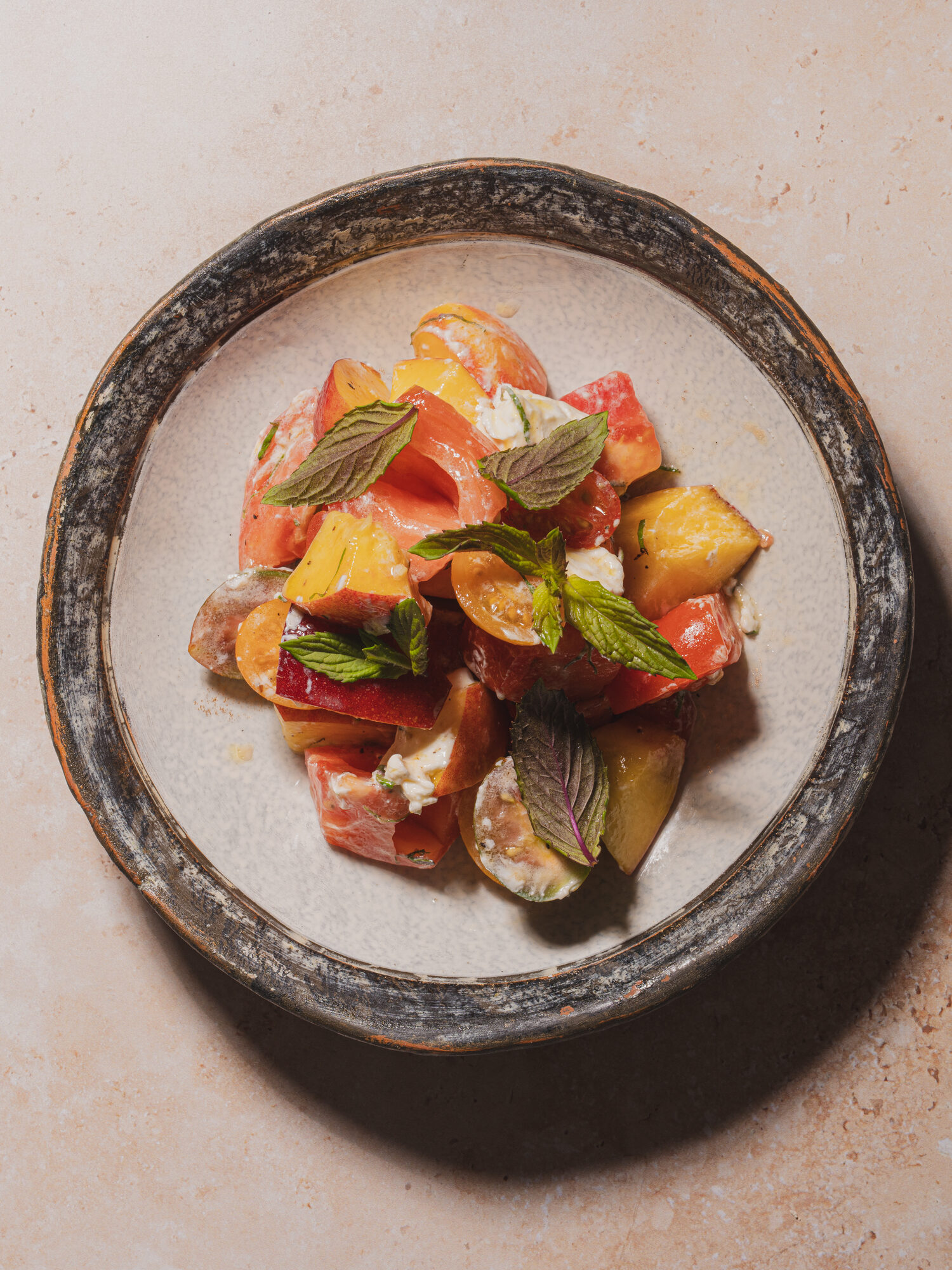 Plated salad